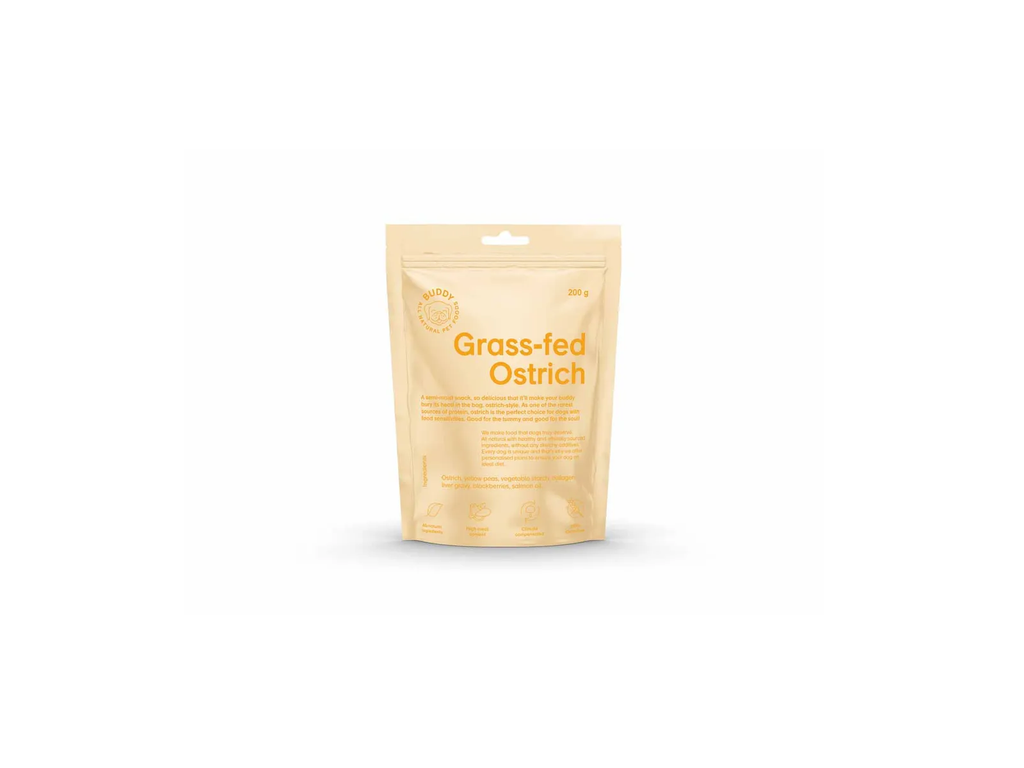 Buddy Grass-fed Ostrich - Semi moist