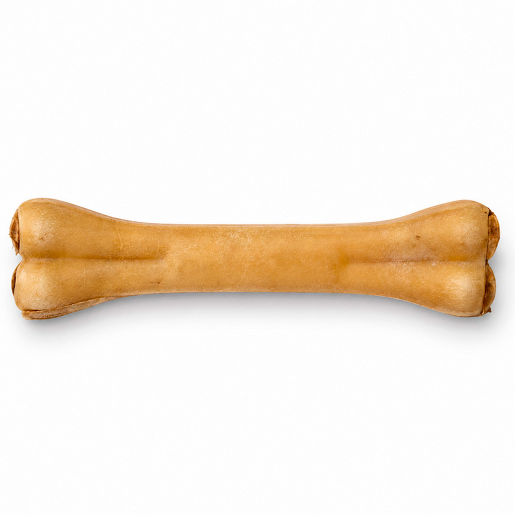 Presset Ben m. fyld af Oksepenis 32cm