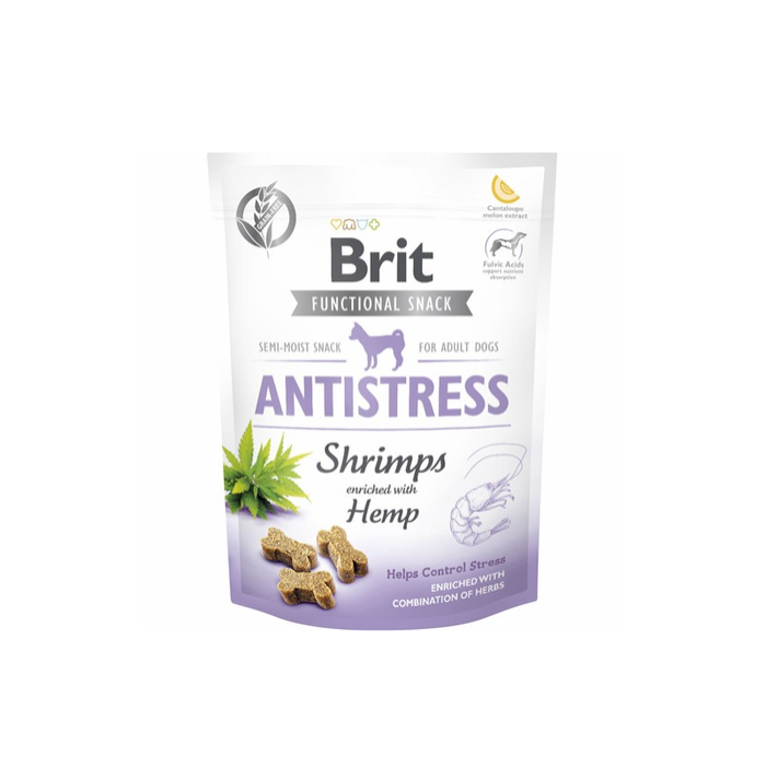 Brit Care Functional Snack Antistress Shrimps & Hemp (Rejer & Hamp)