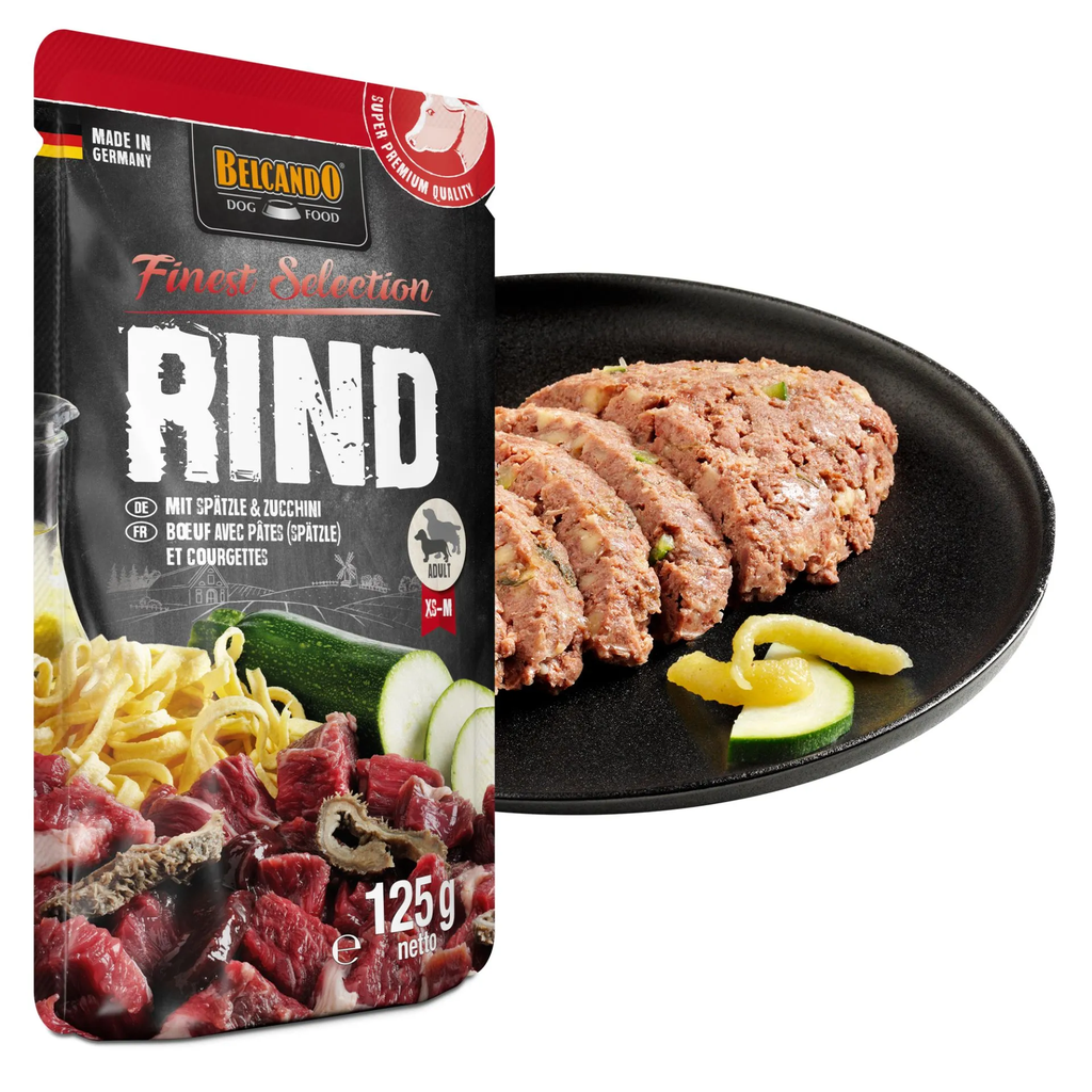 Belcando Finest Selection Beef with Spaetzle & Courgettes