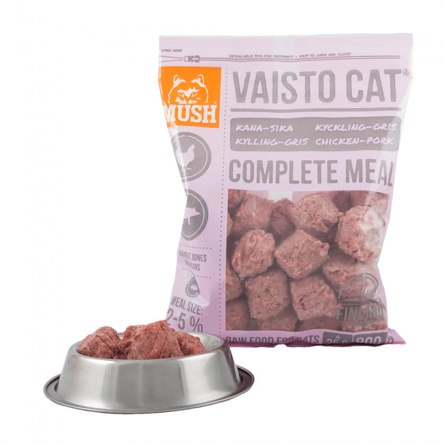 MUSH VAISTO CAT® KYLLING, GRIS 800 g